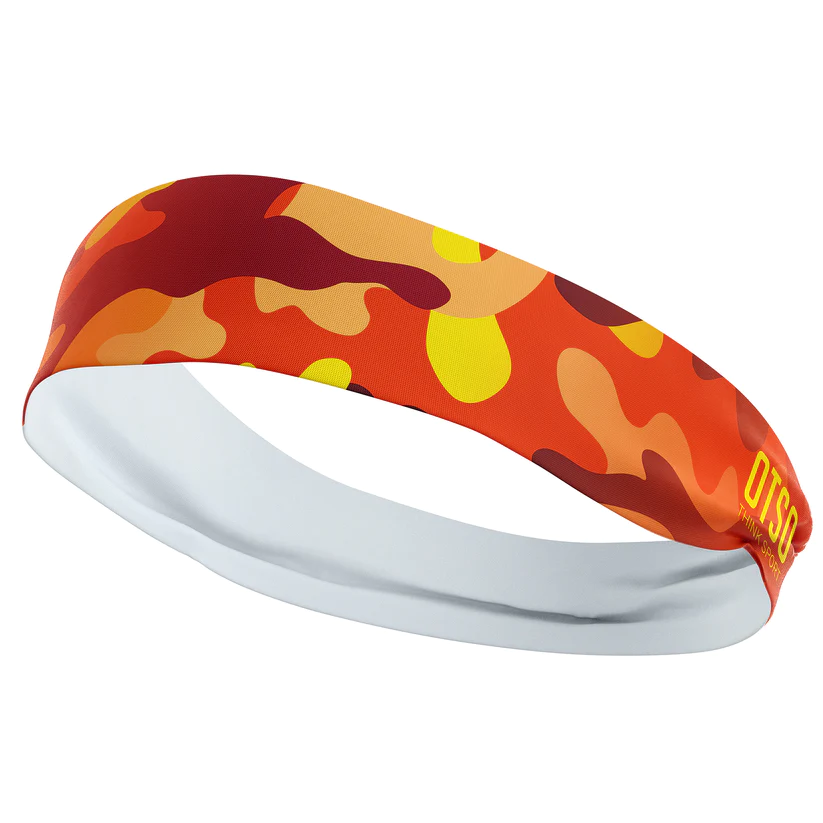 Orange Camo Headband - 12 cm